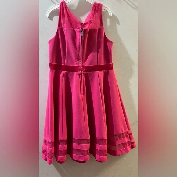 strapless open back dress Pink Multi Valencia Midi Dress main image 1